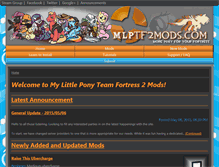 Tablet Screenshot of mlptf2mods.com